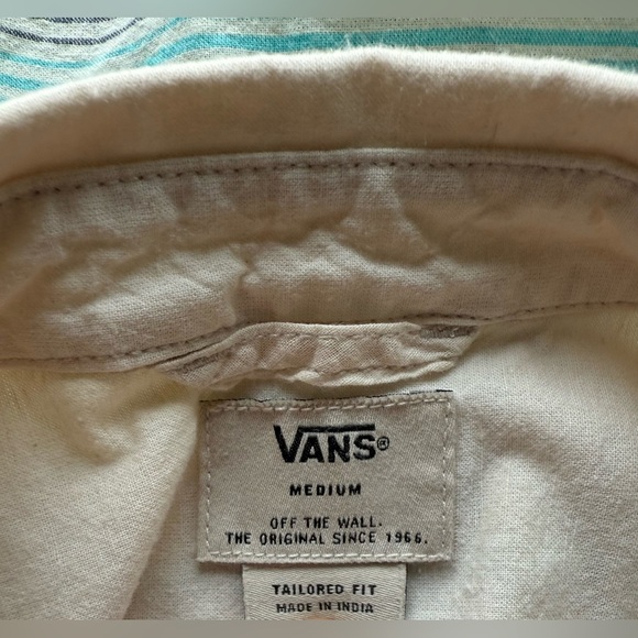 🔥 VANS Men’s Striped Button-Up Shirt - Spring 2017 Collection 🔥 Sz M - Picture 6 of 10